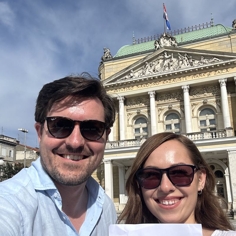 Selfie of Christian Wenzel at the founding of Venture Code in Croatia